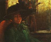 Artur Timoteo da Costa Lady in Green china oil painting reproduction